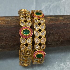 Unique and trending multicoloured stone bangles